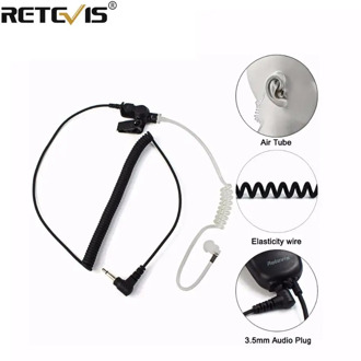 Retevis 3.5mm Audio Plug With Acoustic Tube Earpiece Listen/Receiver Only Headset For Motorola Walkie Talkie/Speaker Mic C9049A