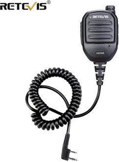 Retevis HK008 2 Pin Rechargeable Mic Speaker Adjustable Volume For Kenwood Baofeng UV5R 888S Retevis RT22 RT3S RT3 H777 C9121A
