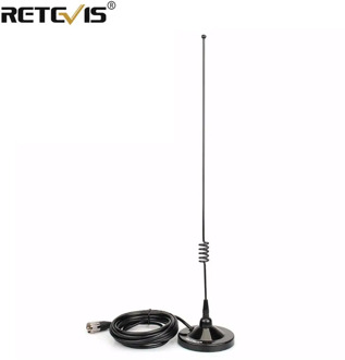 RETEVIS MR100 Mobile Magnet Mount and Dual-Band Antenna Combination SL16/PL259 Connector VHF UHF for RETEVIS RT98/RT95 Car Radio