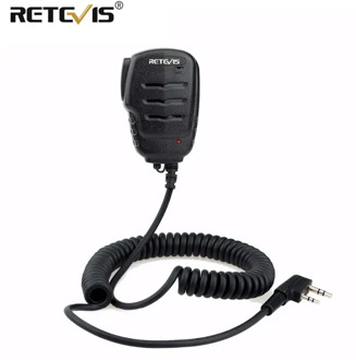 Retevis RS-111 Walkie Talkie Speaker Microphone PTT Mic with 3.5mm Earpiece jack For Kenwood For Baofeng UV5R UV82 RT21 RT24 RT7