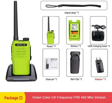 Retevis RT647 IP67 Waterdichte Walkie Talkie 1Pc Pmr Radio PMR446 Vox Handsfree Twee-weg Radio Comunicador voor Surfriding/Skiën FRS RT47 Package D