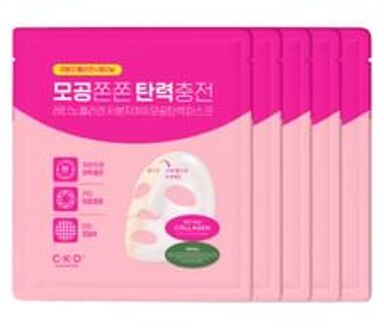 Retino Collagen Small Molecule 300 Pore & Elasticity Mask Set 31g x 5 sheets