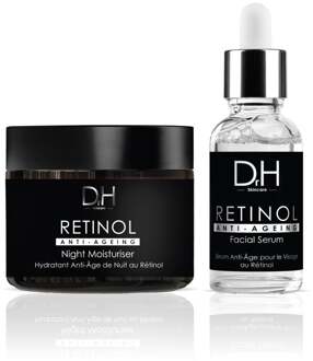 Retinol Anti-Aging Nachtvochtcrème 60ml + Anti-Aging Retinol Gezichtsserum 30ml