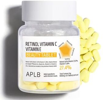 Retinol Vitamin C Vitamin E Beauty Tablet - Gezondheidssupplement