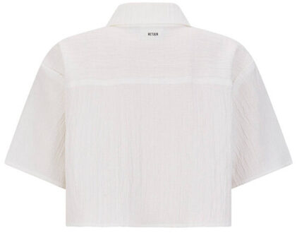 Retour Blouse rjg-061-502 olivia - maat 140/152 Wit