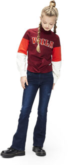 Retour Jeans Meisjes sweater - Dorieke - Wijn rood - Maat 110