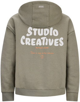 Retour jongens hoodie Licht groen - 146-152