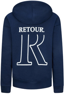Retour jongens hoodie Marine - 146-152