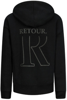 Retour jongens hoodie Zwart - 122-128