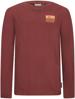 Retour jongens longsleeve Bordeaux - 134-140