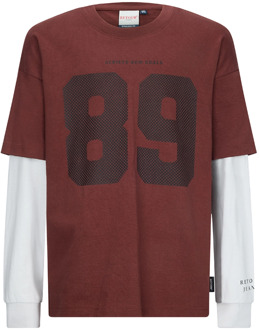 Retour jongens longsleeve Bordeaux - 170-176