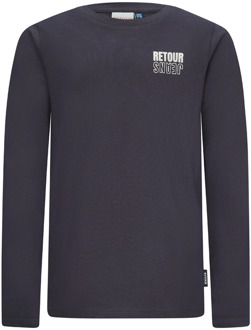 Retour jongens longsleeve Marine - 122-128