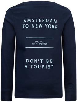 Retour jongens longsleeve Marine - 170-176