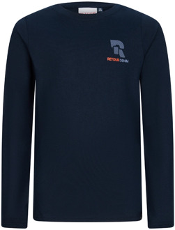 Retour jongens longsleeve Marine - 170-176