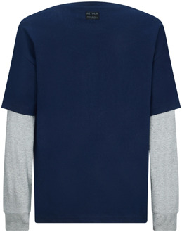 Retour jongens longsleeve Marine - 170-176