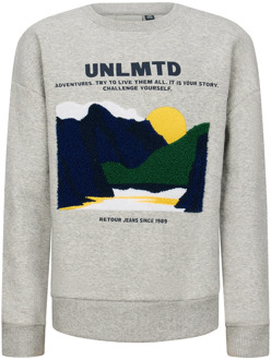 Retour jongens sweater Grijs - 116
