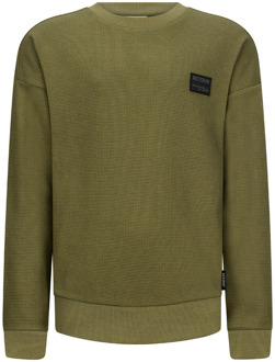 Retour jongens sweater Olijf - 116