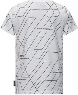 Retour jongens t-shirt Wit - 134-140
