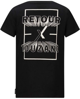 Retour jongens t-shirt Zwart - 122-128