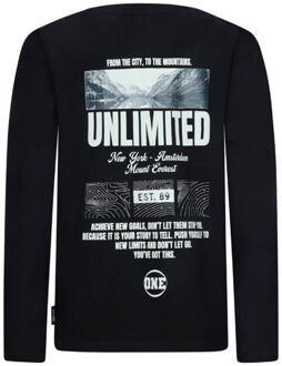 Retour T-shirt lange mouw rjb-053-204 goof Zwart - 134/140