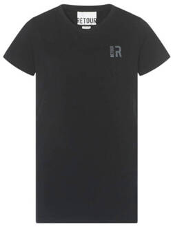 Retour T-shirt Sean zwart - 128