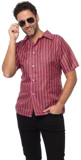 Retro 70's Blouse Rood Rood - Zalm