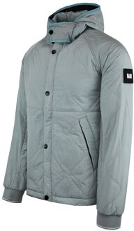 Retro 80's Manilla Heren Ijsblauwe Jas