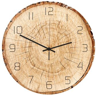 Retro Acryl Klok Muziek Disc UV Gedrukt Wandklok Huishouden Slaapkamer Opknoping Bar Decor zonder Batterij CC101