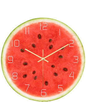 Retro Acryl Klok Muziek Disc UV Gedrukt Wandklok Huishouden Slaapkamer Opknoping Bar Decor zonder Batterij CC104