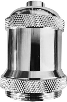 Retro Aluminium E27 Plafond Lamphouder Hanglamp Socket Decoratieve Accessoire chroom