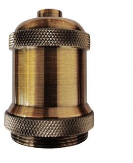 Retro Aluminium E27 Plafond Lamphouder Hanglamp Socket Decoratieve Accessoire gouden bronzen