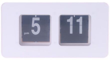 Retro Auto Flip Klok Aantal Klassieke Stijlvolle Moderne Bureau Wandklok Mar28