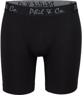 Retro Boxer Long Boxer 2-Pack Zwart - M