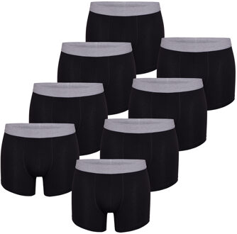 Retro Boxer Mix Kleuren 8-Pack Zwart - L