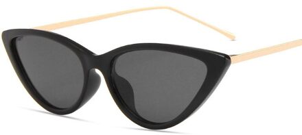 Retro Dames Cateye Zonnebril Vrouwen Cat Eye Zonnebril Kleine Frame Zonnebril Vrouwelijke Bril UV400 01