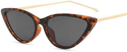Retro Dames Cateye Zonnebril Vrouwen Cat Eye Zonnebril Kleine Frame Zonnebril Vrouwelijke Bril UV400 02