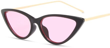 Retro Dames Cateye Zonnebril Vrouwen Cat Eye Zonnebril Kleine Frame Zonnebril Vrouwelijke Bril UV400 04