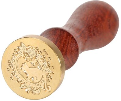 Retro Dier Patroon Fire Schilderen Stempel Zegellak Scrapbooking Postzegels Bruiloft Decoratieve Envelop Card zegel postzegel-D