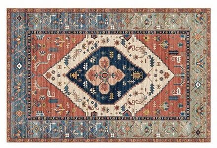 Retro Etnische Stijl Deurmat Slaapkamer Tapijt Woonkamer Decoratie Tapijt Vloermat Balkon Tapijt Toegangsdeur Mat Badmatten 50x80cm