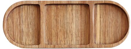 Retro Houten Kruiden Dompelen Schotel Huishoudelijke Ovale Saus Azijn Schotel Snack Lade Schotel Servies