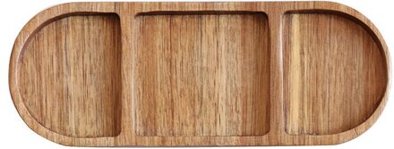 Retro Houten Kruiden Dompelen Schotel Huishoudelijke Ovale Saus Azijn Schotel Snack Schotel Servies Huishoudelijke Keuken Benodigdheden 01