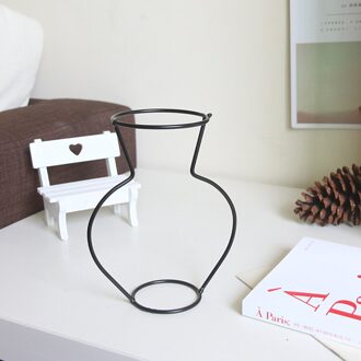 Retro Ijzer Lijn Bloemen Vaas Metal Plant Houder Moderne Effen Huis Tuin Diy Decor Nordic Stijlen Ijzeren Vaas
