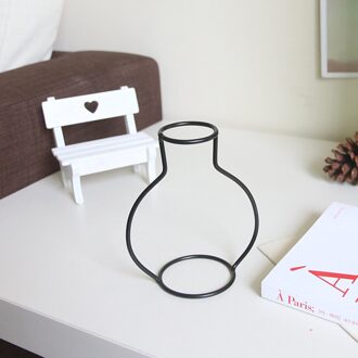 Retro Ijzer Lijn Bloemen Vaas Metal Plant Houder Moderne Effen Huis Tuin Diy Decor Nordic Stijlen Ijzeren Vaas