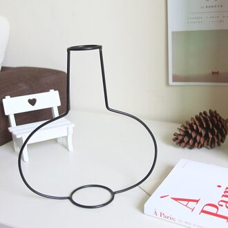 Retro Ijzer Lijn Bloemen Vaas Metal Plant Houder Moderne Effen Huis Tuin Diy Decor Nordic Stijlen Ijzeren Vaas