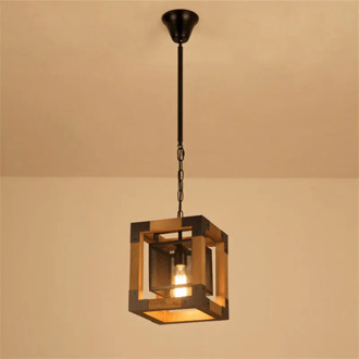Retro industrial wood chandelier restaurant coffee shop bar dining room pendant lamp vintage droplight iron hanging lamp