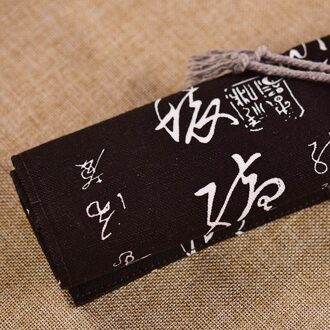 Retro Kalligrafie Pen Opbergzakken Chinese Schilderkunst Kalligrafie Etui Borstel Pen Gordijn Katoen Handgemaakte Pen Zakken