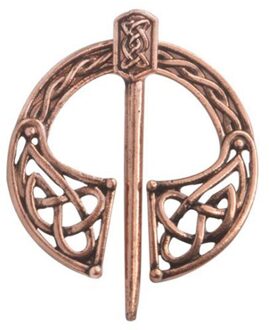 Retro Keltische Viking Kraag Broche Pin Gesp Spiraal Sluiting Mode-sieraden Decor 1