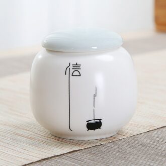 Retro Keramische Mini Thee Blikjes Thee Set Thee Verzegelde Blikken Gedroogd Fruit Collectie Moet Reizen Reizen Draagbare Verzegelde Opslagtank