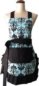 Retro Keuken Schort Vrouw Flirty Witte Schort Frosted Cupcake Gestreepte Stip Verstoorde Salon Avental De Cozinha Divertido (3)