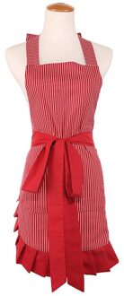 Retro Keuken Schort Vrouw Flirty Witte Schort Frosted Cupcake Gestreepte Stip Verstoorde Salon Avental De Cozinha Divertido (6)